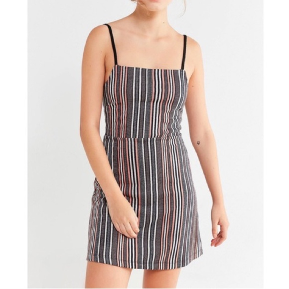 Urban Outfitters Striped Mini Dress Medium - Picture 2 of 8
